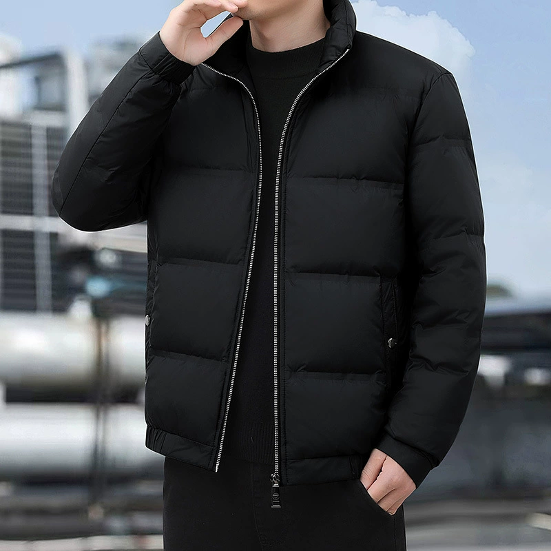 Men's short keep warm down jacket for leisure, 2024 years