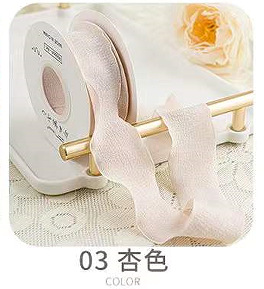 4cm volantes cinta plisada Lino avanzada fishtail hilo flor hornear caja de regalo embalaje cinta ropa Accesorios