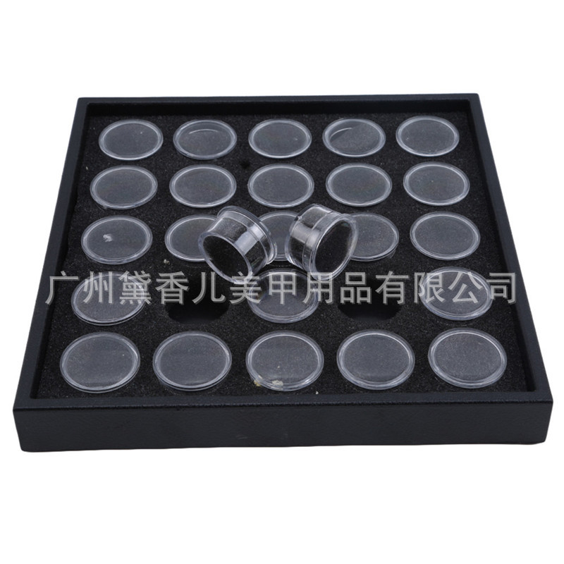 Suministros de uñas al por mayor caja de joyería de uñas caja de diamante pequeño taladro de uñas caja de joyería 50 rejilla caja de diamante 25 rejilla caja de diamante