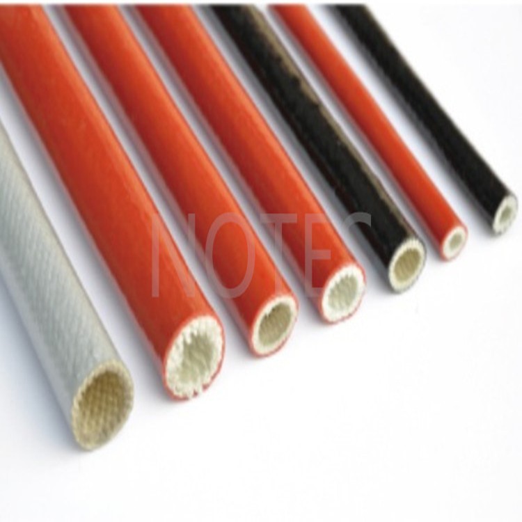 硅橡胶耐高温管防火隔热耐火软管油管电缆阻燃防火套管玻纤绝缘管