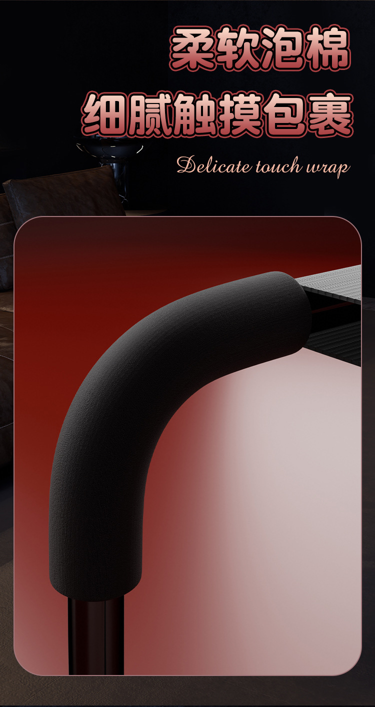 Black Metal Love Chair with Foam Cushion for Adult Couples — detail image 31