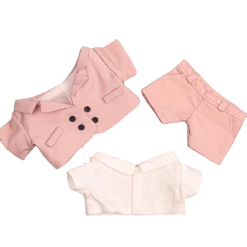 Star baby clothes 20cm cotton doll suit three-piece set doll baby clothes suit suit doll doll suit pants