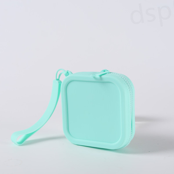 Handheld solid color cosmetic bag for traveling