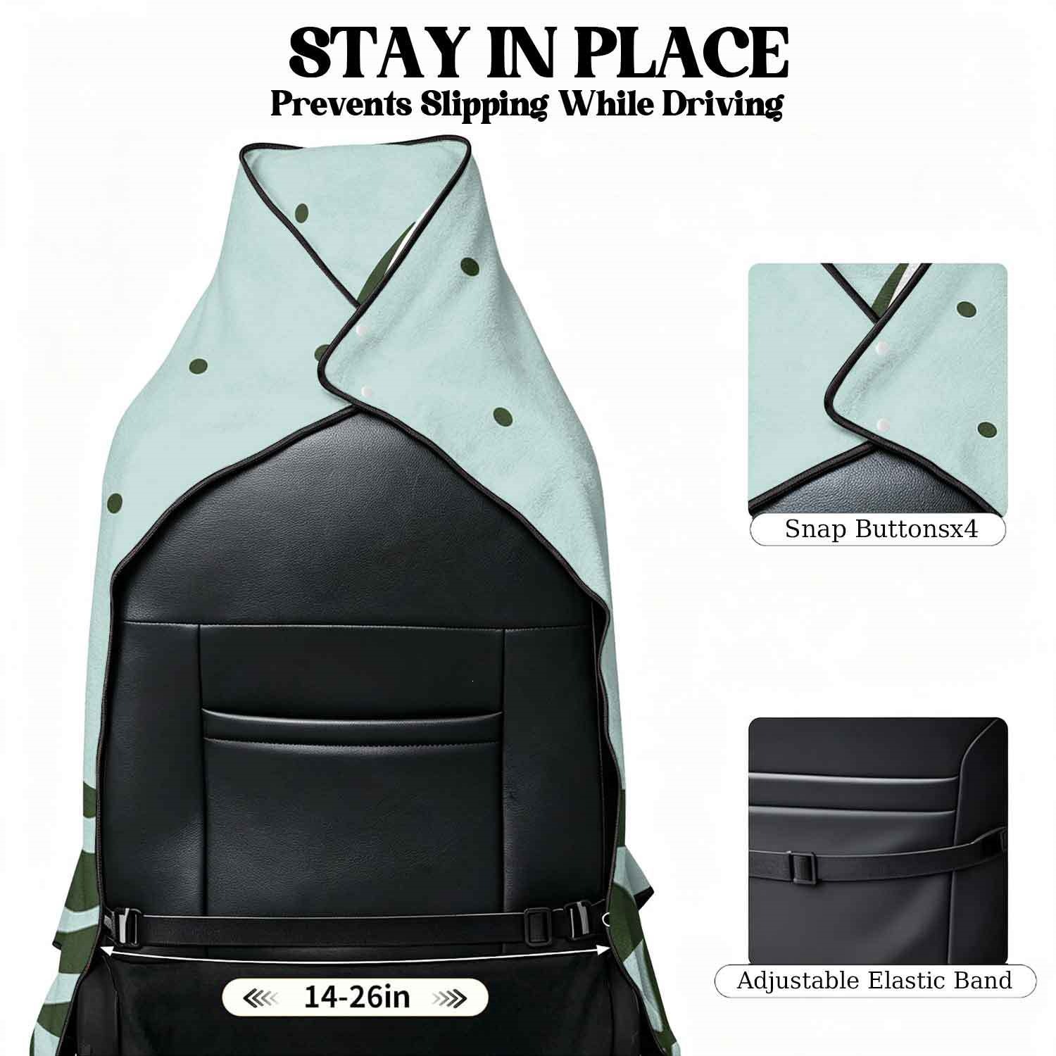 Summer bath towel and car seat cover 2-in-1, ultra-fine fiber outdoor beach and car dual-use universal seat cushion