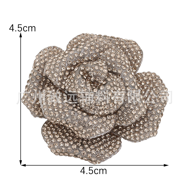 Moda de 4,5 cm de diamante completo rosa diy accesorios accesorios accesorios zapatos de mujer de fiesta accesorios accesorios sujetadores