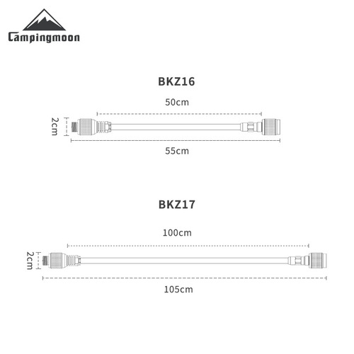 Komen outdoor camping picnic stove accessories gas pipe threaded explosion-proof hose alpine flat gas tank gas pipe