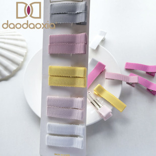 DIY Jewelry Accessories Handmade 5cm Hat Strap Wrapped Cloth 5cm Double Fork Square Clip Wrapped Cloth Hair Accessories Accessories for Girls and Kidsren Hairpins