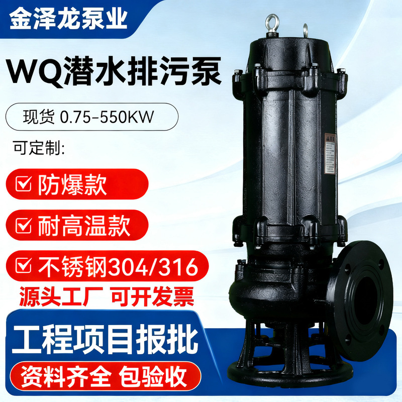 Factory Direct Sales of Basement Septic Tank Sewage Pumps, High-Lift Stainless Steel Submersible Sewage Pumps Wholesale