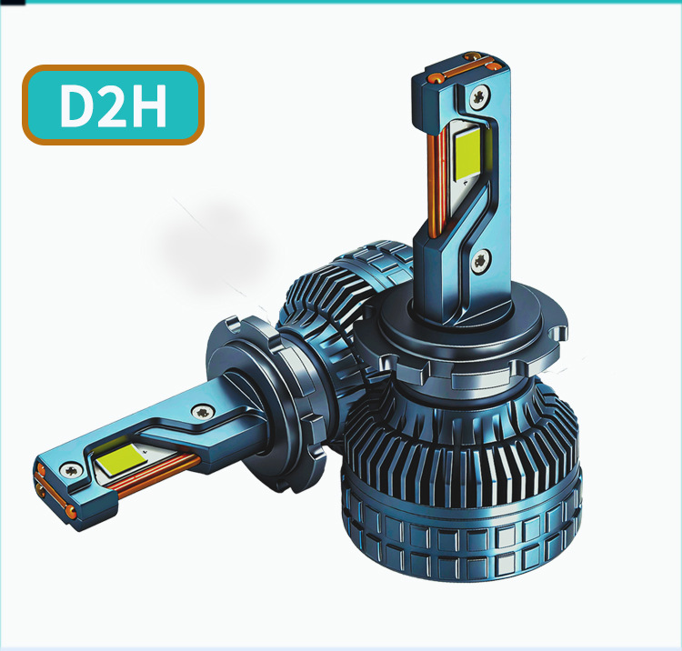 N15S Three-Color Car Led Headlights High-Power H7H4H1190059012 Remote Control Car High and Low Beam Bulbs