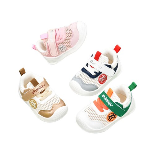 Baby sandals functional shoes for men summer toddler shoes 0 to 1-2 years old baby non-slip soft bottom infant mesh shoes for girls