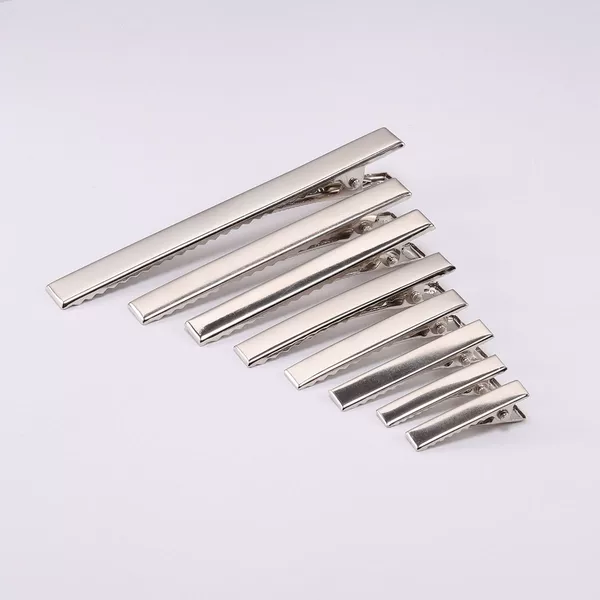 Duckbill hair clip DIY base clip square hairpin base material side clip alligator clip metal accessory textured ornament