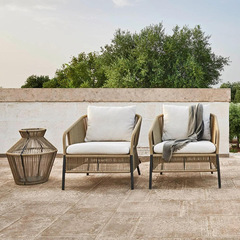 戶外沙發休閒庭院陽光房花園露天創意設計師項目酒店藤編桌椅家具