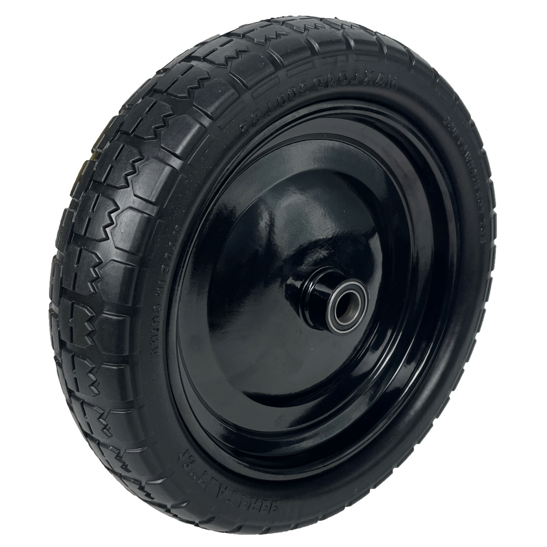 13英寸免充气实心pu发泡轮高承重工具车轮胎