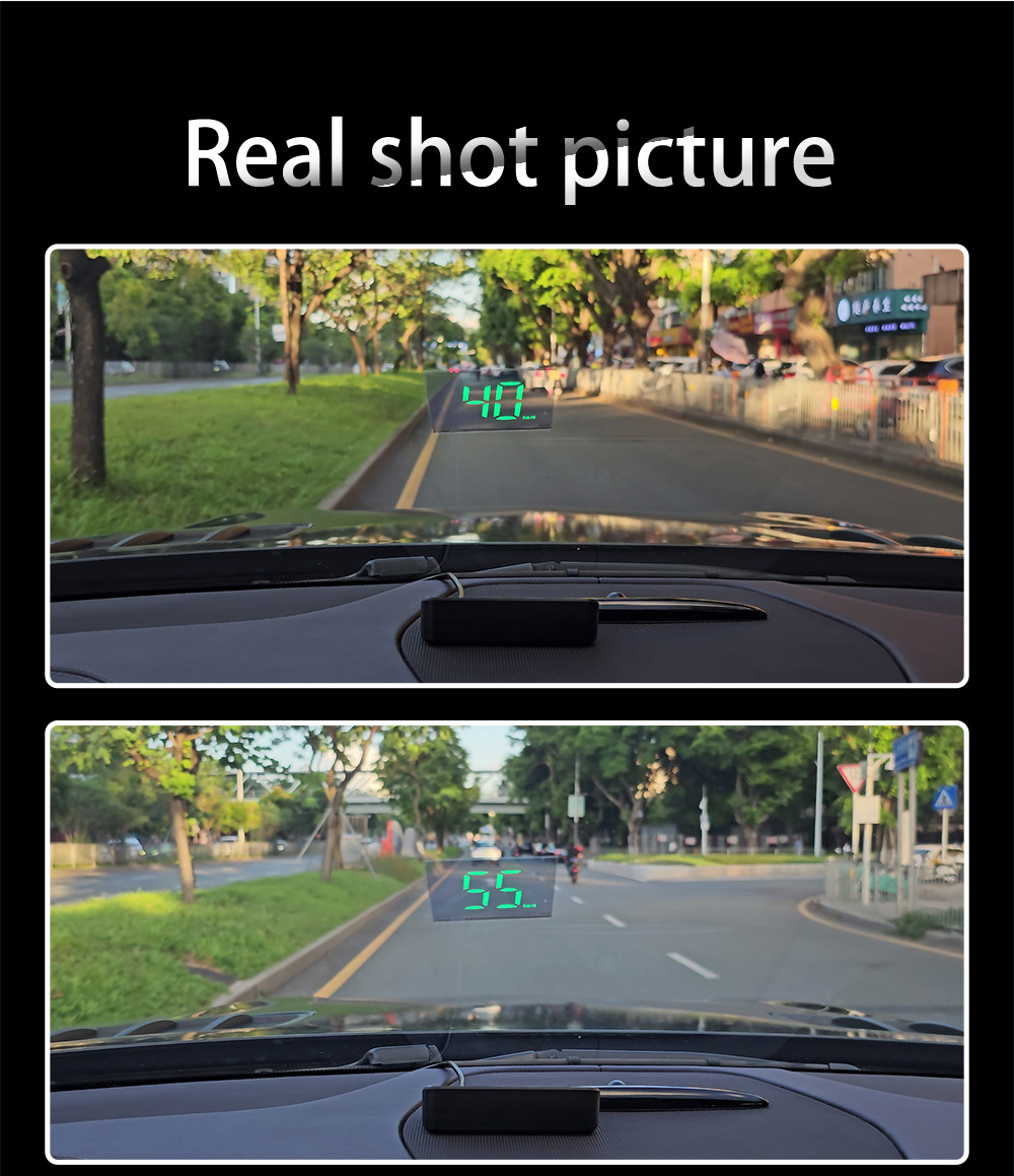 M2 New Universal HUD Head-Up Display Car GPS Speedometer KM/MPH High-Definition Display Screen Manufacturer