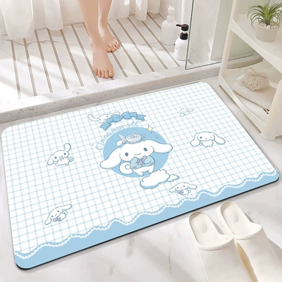 Avtomobil döşəmə paspasları – Explosions Sanrio Floor Mat Cartoon - lace-edged-cinnamon-dog-4060cm