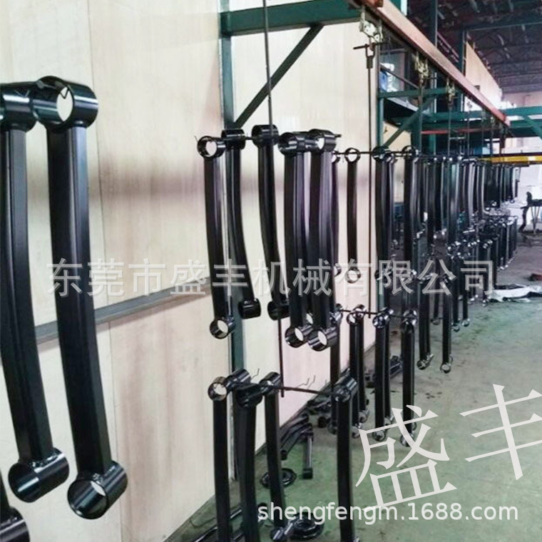 汽车钢板弹簧静电喷涂吊装线东莞设计制作安装规划静电粉末喷涂线