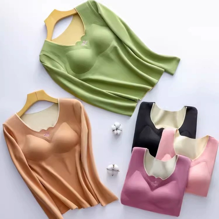 Осеннее и зимнее термобелье Delong женское с нагрудными подушками