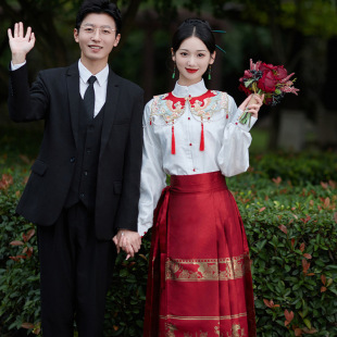 Ma Mianfu Xiuhefu Bride 2025 New Toasting Dress Wedding Dress Chinese Style Slimming Ancient Style Wedding Gown