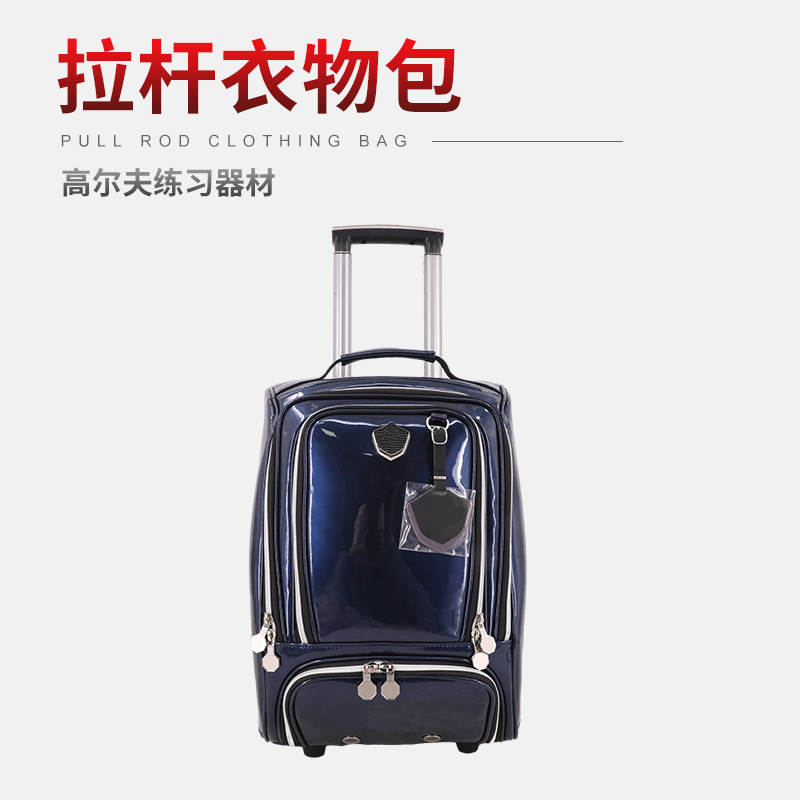 Bolsa de ropa de carro de golf material compuesto de pegamento ligero bolsa de equipaje de gran capacidad para mujeres bolsa de ropa de polea de carro