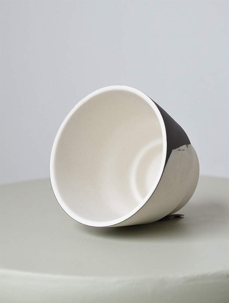 Nordic White Ceramic Succulent Pot Minimalist Flower Planter_voghion.com