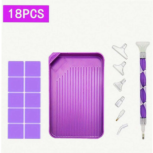 Diamond Painting Tools DIY Cross-Border Quick Diamond Sticking Tool Set Elbow Storage Diamond Sticking Artifact Sticky Diamond Pen