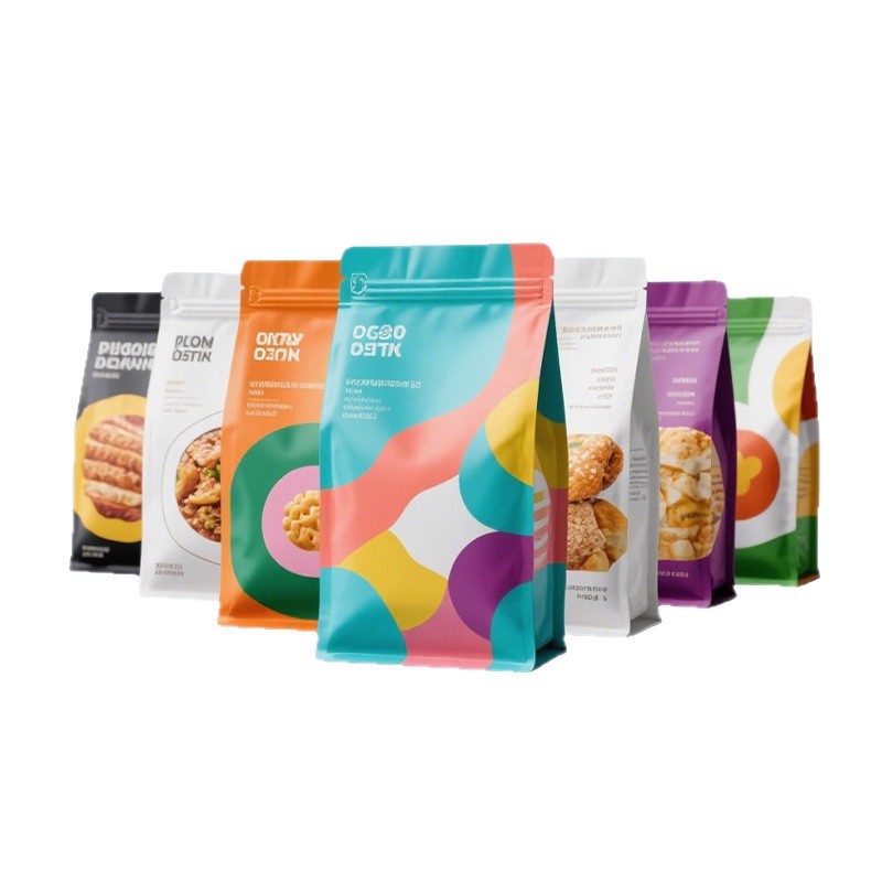 八边封自立袋定制食品包装袋铝箔袋咖啡坚果零食袋子数码彩印定做
