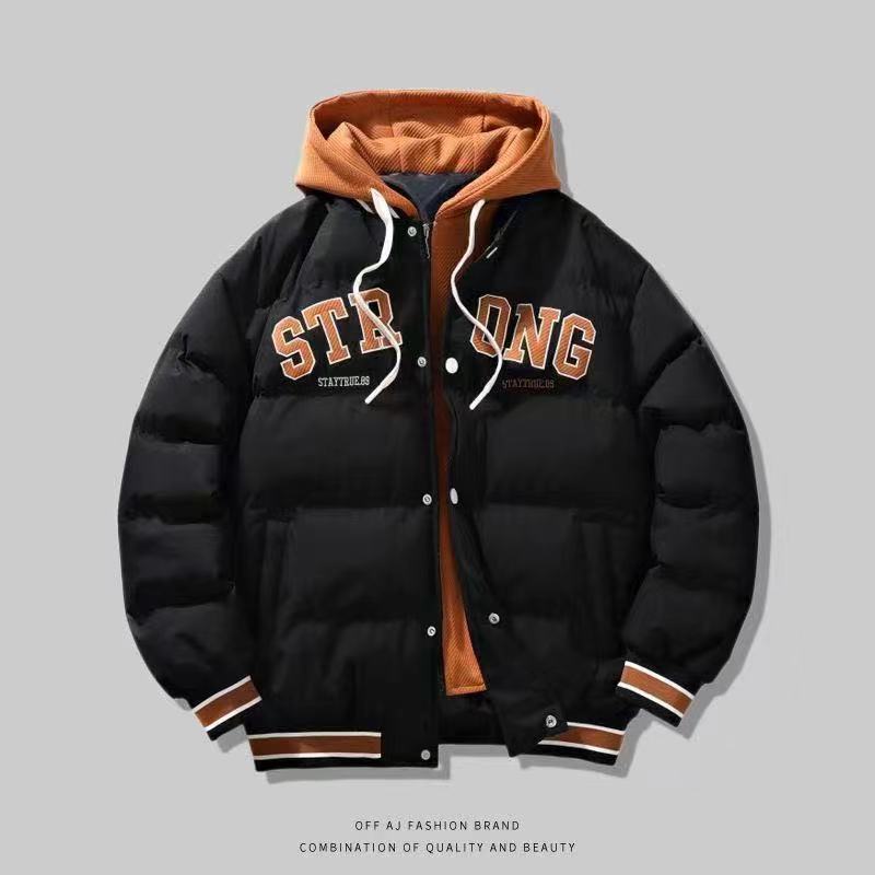 Cross-border Winter Thickened Bread Suit Hooded All-match Loose Coat Cotton-padded Coat Elegant Sports Cotton-padded Coat Slim Fit Fake Trend