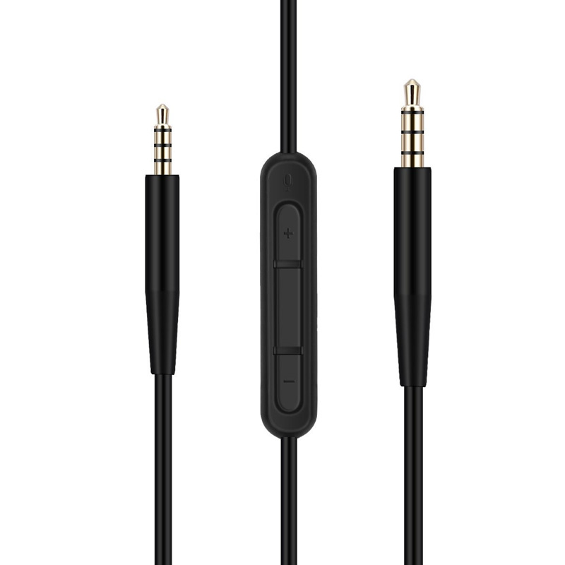 适用博士QC35二代QC45 QC25 OE2耳机线3.5转2.5对录线带麦音频线