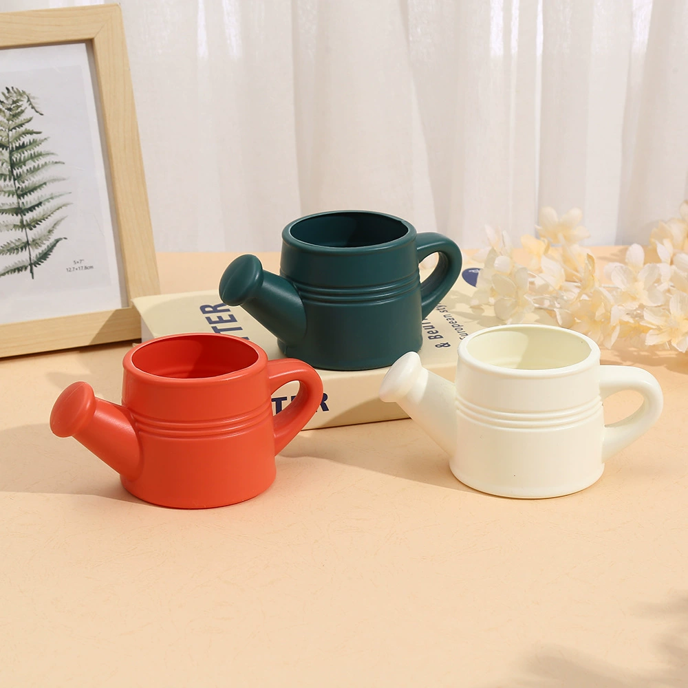 Индивидуальный дизайн Чувство пластиковый цветочный горшок чайник антипадная зеленая посадка балкона украшения сушеный цветочный букет цветочная аранжировочная бутылка