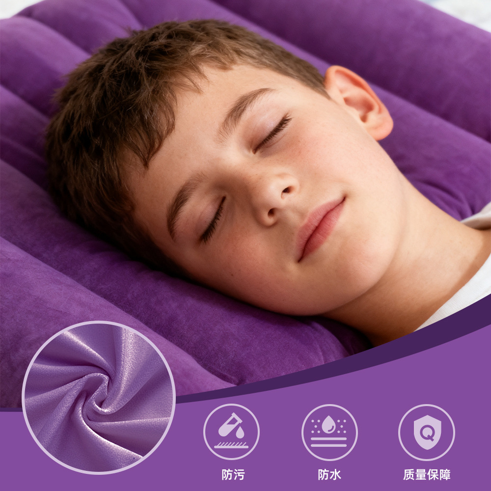 almohada de respaldo al aire libre almohada de viaje portátil almohada de respaldo de cintura almohada de abrazo plegable almohada de almuerzo almohada de dormir almohada inflable image 5