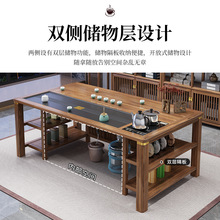 泡茶台茶具套装一体新中式茶桌椅组合实木五椅家用茶几一桌办公室