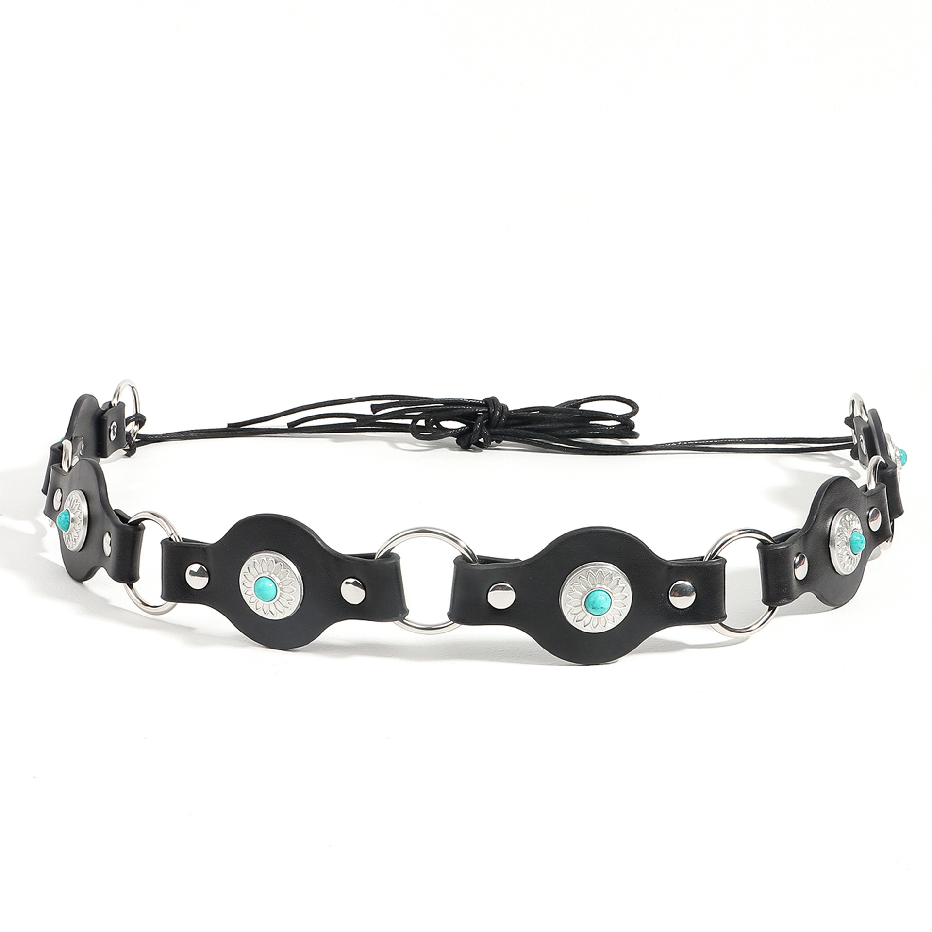 108g Weight Belt Classification 1 Piece Quantity Travel, Daily Occasion Pu Leather, Alloy Material Solid Color Pattern Women's Gender Plating Design Retro, Ethnic Style, Bohemian Style Retro Ethnic Style Bohemian Solid Color Pu Leather Alloy Plating Women's Leather Belts 12