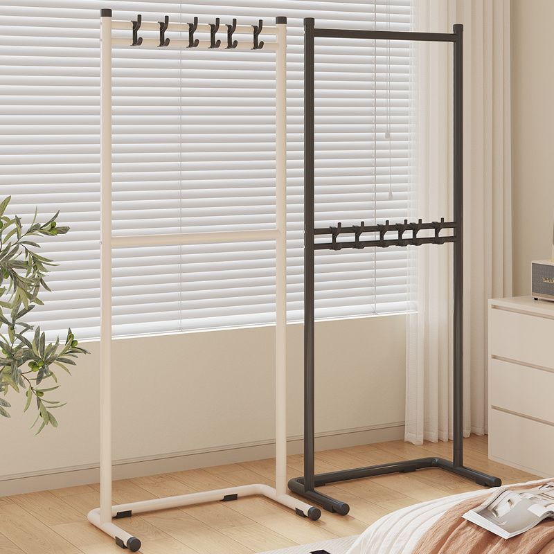 Clothes Rack Floor-Standing Bedside Clothes Rack Vertical Clothes Rod Coat Rack Dormitory Living Room Combination Rack Door Narrow Corner Bag Rack
