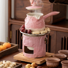 围炉煮茶烤火炉套装器具全套烧烤炉2024新款家用围聚陶瓷煮茶炭炉