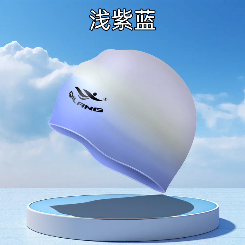 50 gramos de sombrero de natación de silicona para aumentar la sombrera de natación para adultos unisex sombrero de oído impresa LOGO sombrero de natación al por mayor