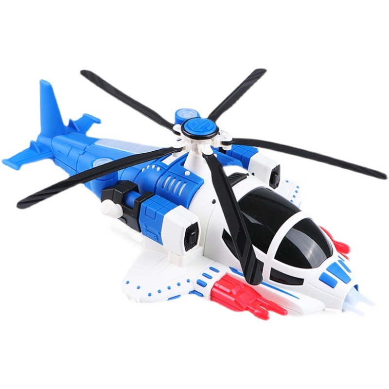 Espejo cruzado universal eléctrico deformación giratoria de luces de baile automóviles infantiles juguetes cool helicóptero al por mayor