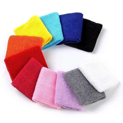 Towel wristband knitted fitness running dance basketball football wipe sweat male bodybuilder female sports cotton wristband wholesale