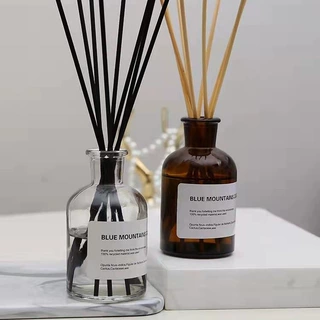圆形香薰玻璃瓶无火藤条香氛挥发瓶车载香薰扩香瓶喷色香薰分装瓶