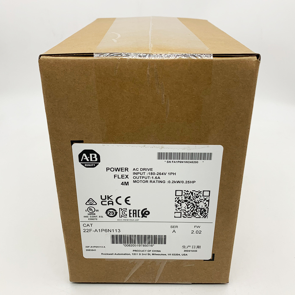 22F-A1P6N113罗克韦尔ABPowerFlex4M变频器全新现货22FA1P6N113