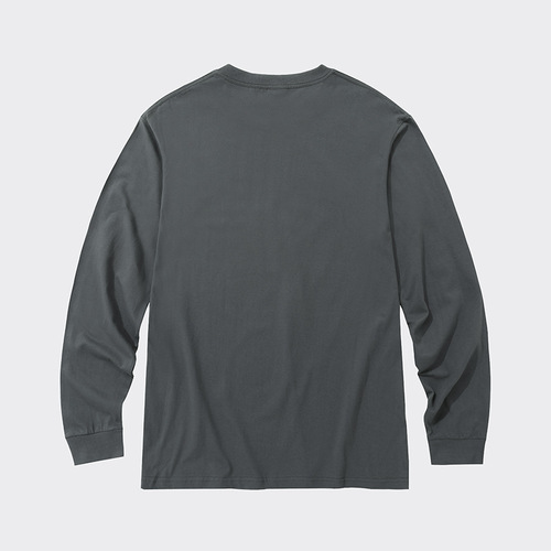 Starlight Pure Cotton Long-Sleeve Autumn T-Shirt, 230g Combed Cotton, Men's Casual & Business-Ready Solid-Color Base Layer