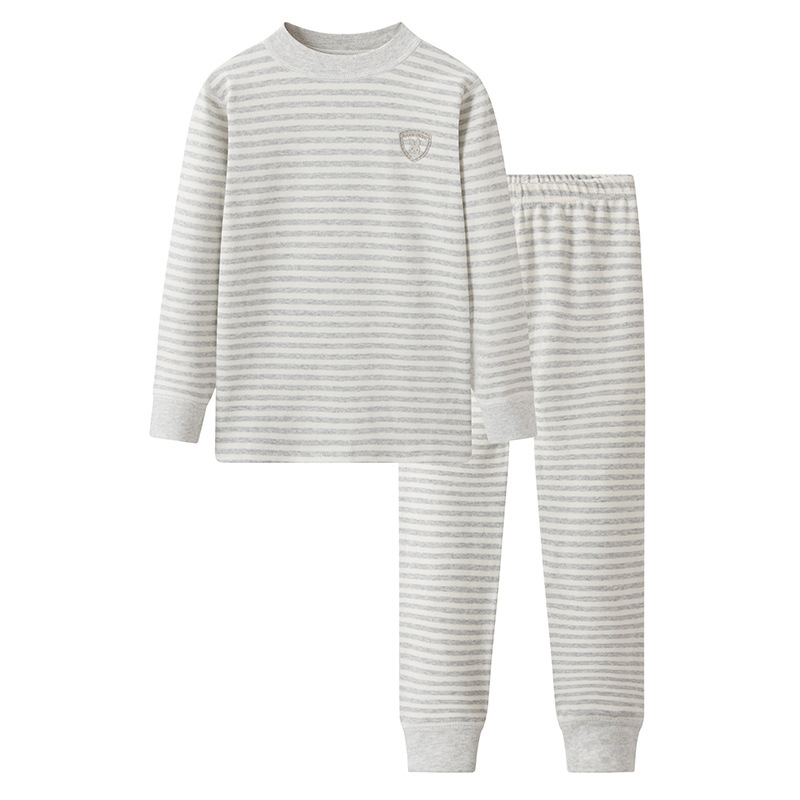 Ding-Shulu Color Cotton Set) Striped Gray