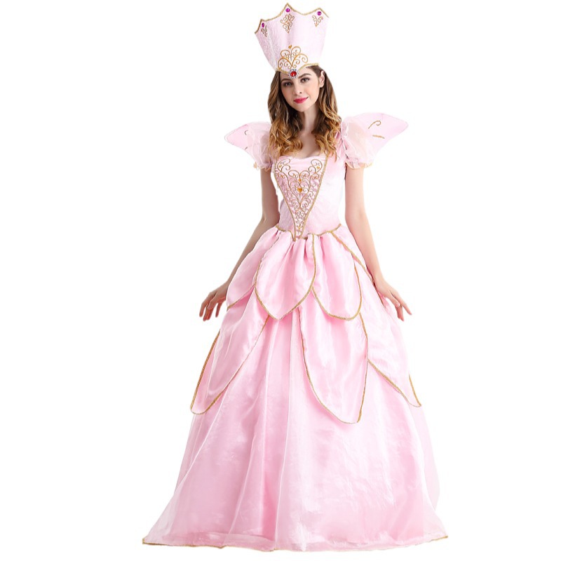 Halloween costumes adult pink fairy elf outfit fairy godmother queen dress Alice princess dress