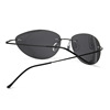 Frameless polarized sunglasses Male cross -border hacker polarized sunglasses driver driving sunglasses trendy sun lens