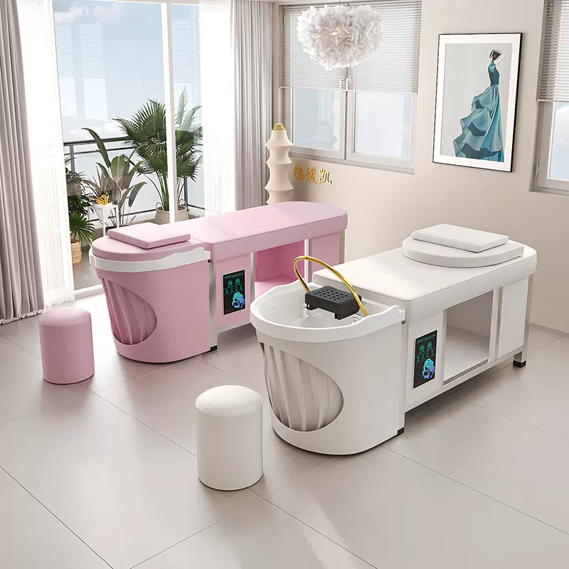 不锈钢款头疗洗头床理发店发廊专用洗发床美容院养生馆头皮护理床