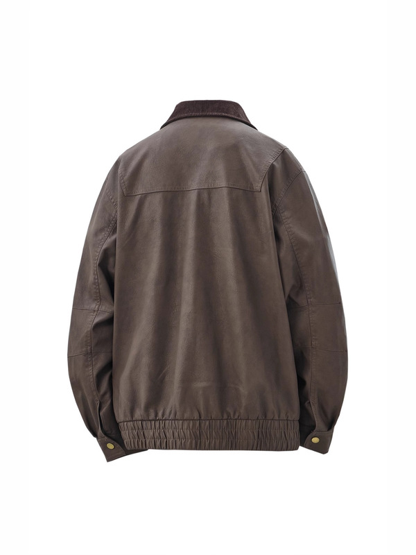 RUIIENRS x BRUSHKA 2025 秋季新款大口袋宽松翻领外套KDKJ533|undefined