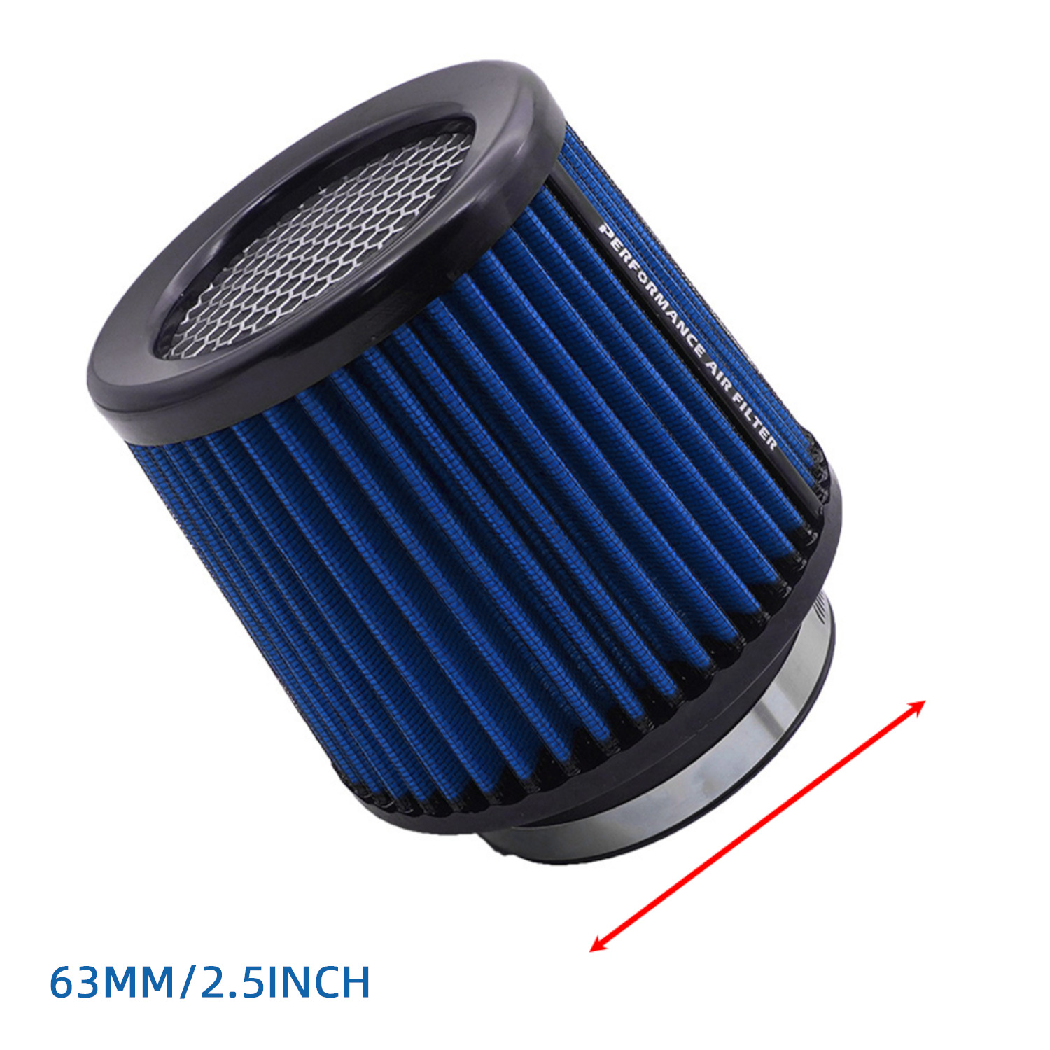 63 76 80 89 101mm car cold intake modified mushroom head air filter engine filter