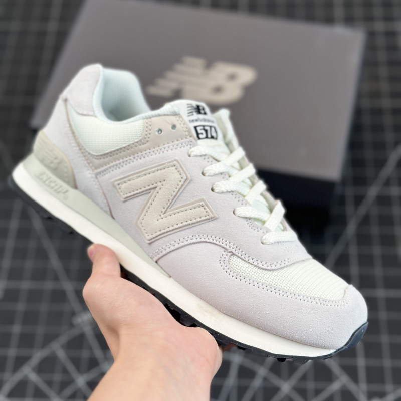 莆田純正ニューバランス NB574 男女兼用ランニングシューズ、カジュアルで多用途なジョギングシューズ、カップル用の白い靴、スポーツシューズ|undefined