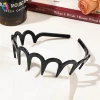 Wavy glossy headband