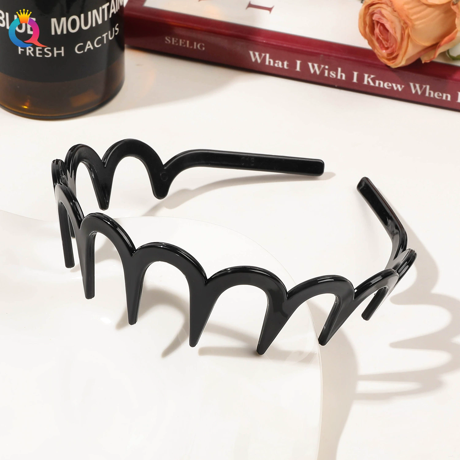 Голова ободок с волнистым рифлением противоскользящий для умывания лица, заколки, аксессуар для волос, стиль высокого качества, оптовый