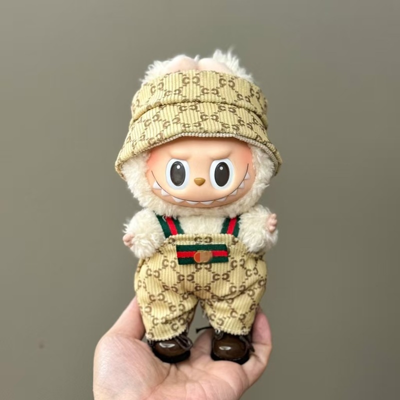 【衣類のみ】ラブブ labubu ベビー服 17cm ペンダント 1代目・2代目 ビニールぬいぐるみ 服セット|undefined